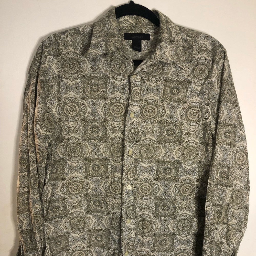 Express men’s small button down shirt